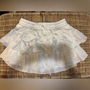 Elegant White Tiered Skirt